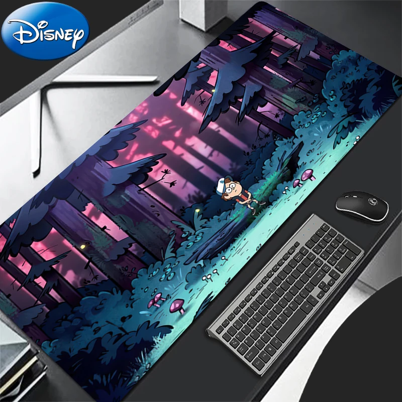Mouse Pad Laptop Kawaii Anime Gamer Desktop Protector Mat PC Gravity Falls HD Print Mousepad Bill Cipher Gaming HD Keyboard Pad