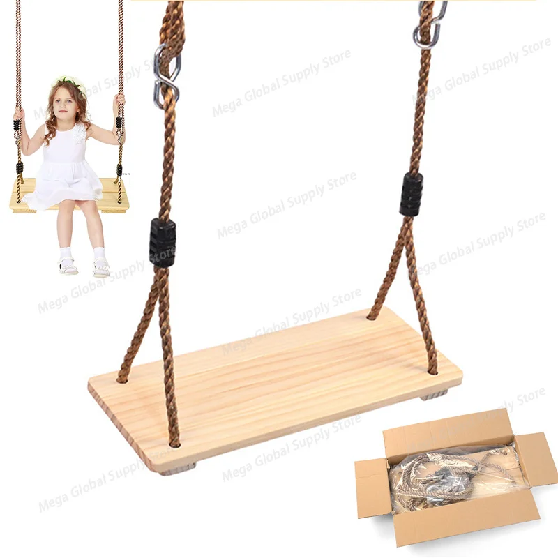 Wood Swing for Kid Outdoor Han - Kids Outdoor Swing review and price