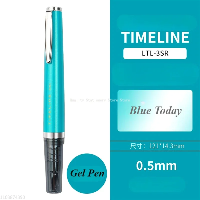 Imagem -06 - Timeline High-grade Gel Pen Metal Rollerball Pen Escritório e Material Escolar Escola Escrita Presente Preto Novidades Pilot Ltl3 5sr 0.5 mm