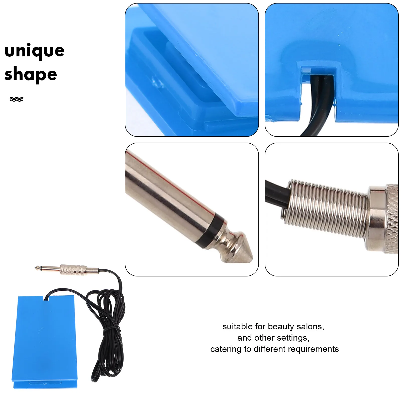 دواسة قدم بديلة مع كابل سطح غير قابل للانزلاق، تصميم محمول، ضمان أمان عالي الكفاءة لإمدادات الوشم