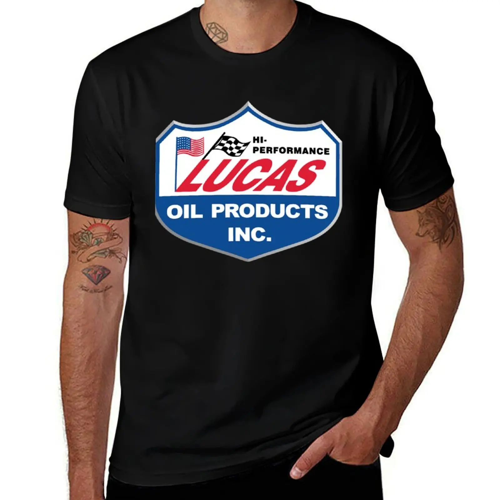 Lucas Oil Racing T-Shirt Relaxed Casual Short Sleeve Tee T-Shirt