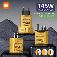 Xiaomi 145W PD USB Charger Super Quick Charge Fast Phones Charger Adapter For iPhone Samsung Huawei Xiaomi 3 Ports EU/US/UK Plug