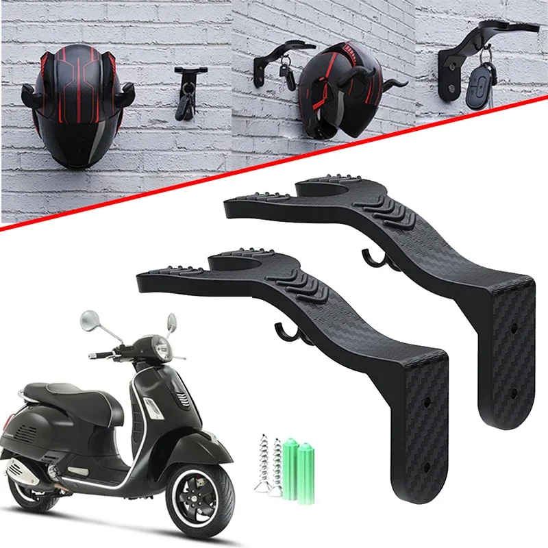 

For Vespa GTS GTV LX 125 250 300 PX 200 Primavera Sprint GTS300 Motorcycle Helmet Hook Racks Multipurpose Hook Wall Mount Hooks