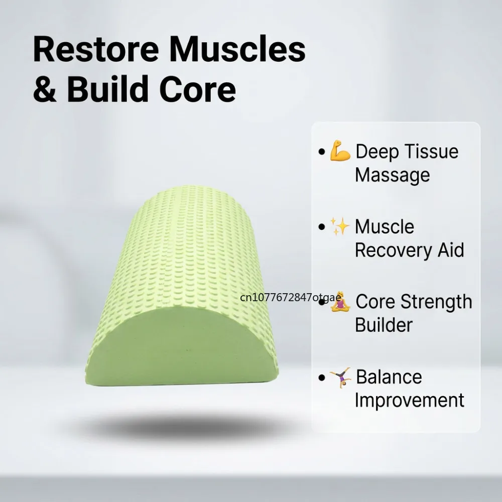 Half Half Round 30cm EVA Massage Foam Roller Yoga Pilates Fitness Balance Yoga Blocks With Massage Floating Point Yoga Pilates Roller - Aliexpress Deal