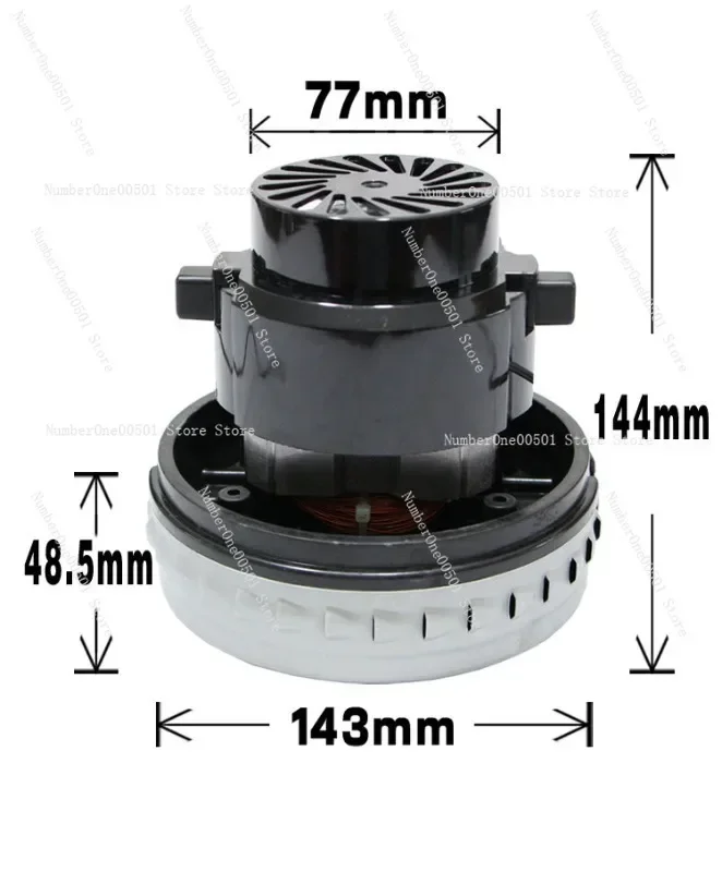 Repuesto de Motor para Aspiradora YLW77-30, Compatible con Yili 1400 HWX120, Aspas de Ventilador Individuales