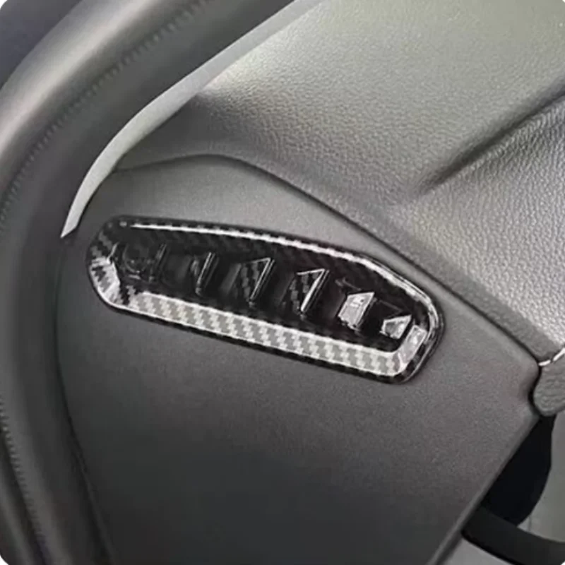 

For Toyota Camry XV80 2024 2025Carbon fiber pattern Left and right air vents on the dashboard protection decorative frame sticke