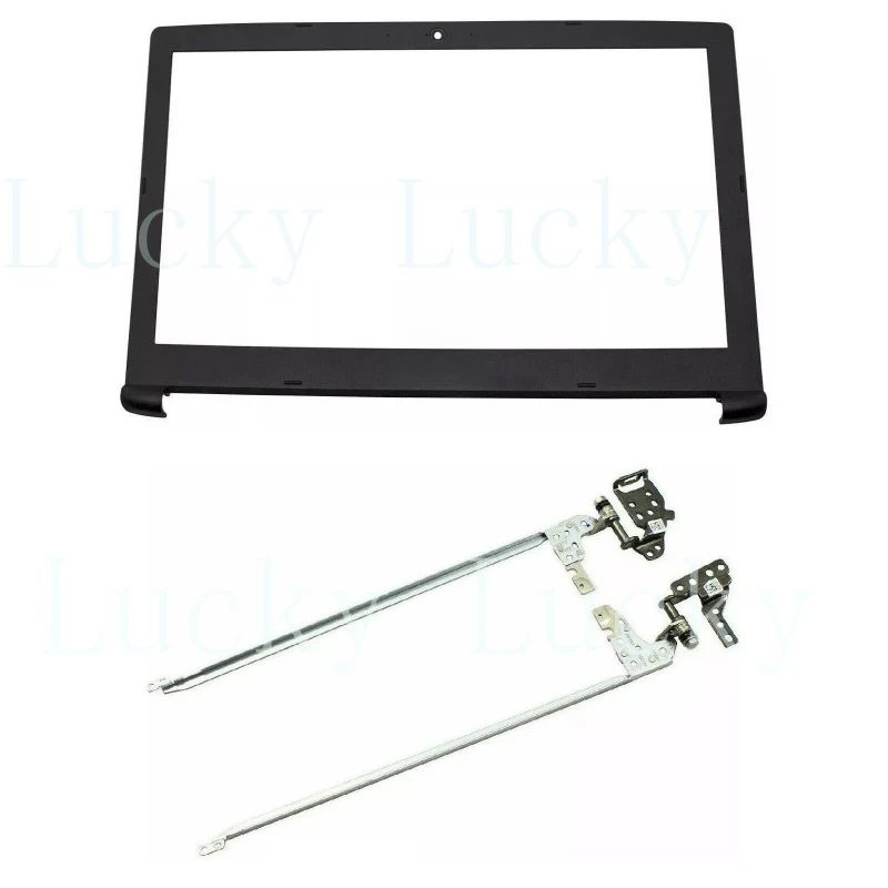 f For Acer Aspire 5 A515-51 A515-51G Top Lid Frame Bezel & L+R Hinges Set Black