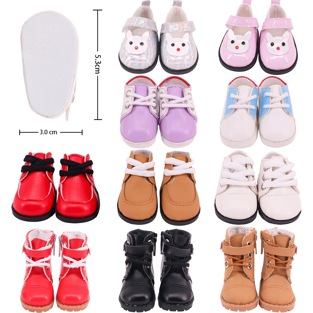 5Cm BJD Doll Shoes Plush Boots Leather Shoes For 14.5Inch American Girl Doll,Nancy,Paola Reina,EXO Doll Our Generation Kids Toys