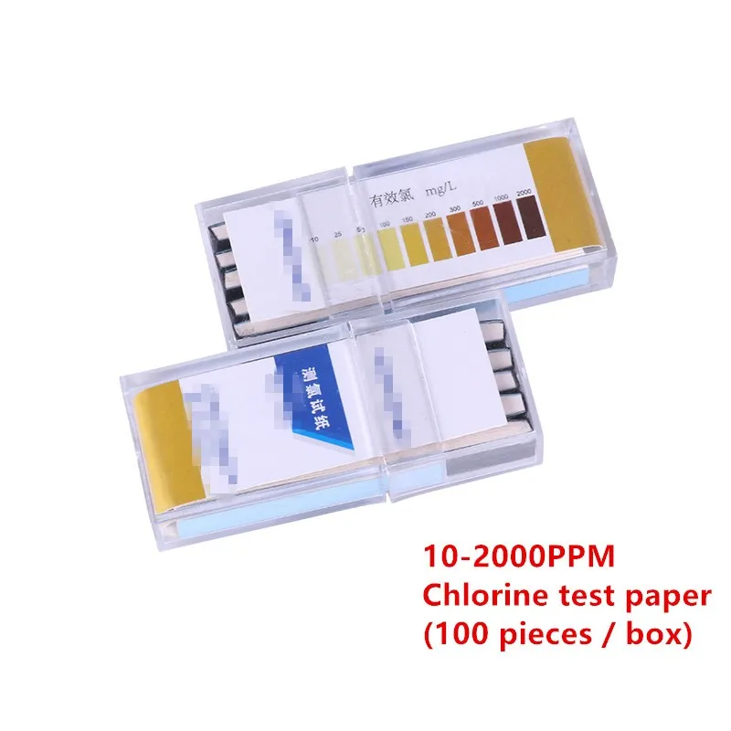 Chlorine test paper 10-2000 Residual chlorine test paper 0-25  content in medical sewage by chlorine disinfectant concentration