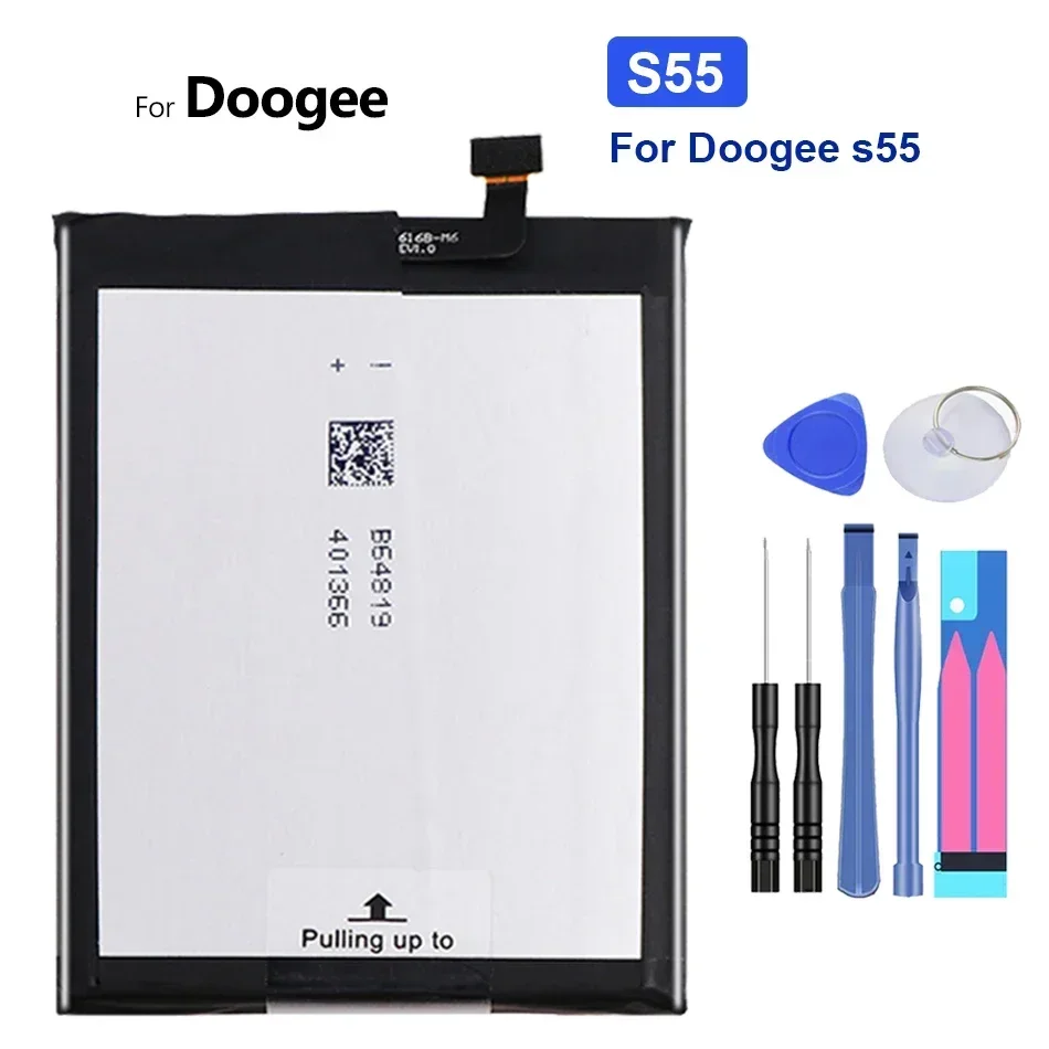 แบตเตอรี่โทรศัพท์มือถือแบบชาร์จไฟได้10080mAh สำหรับ S30 Doogee S40 S55 S60 S70 S80 Lite S96 Pro