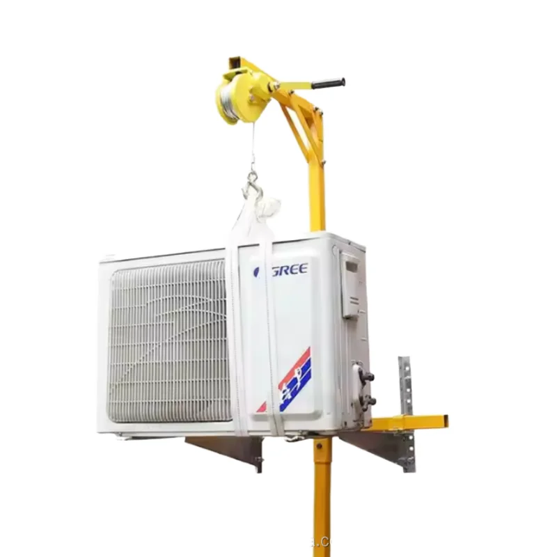 China Operated Small Crane for Home Use Air Conditioner Installation with Hand Chain 200KG Steel Wire Rope New