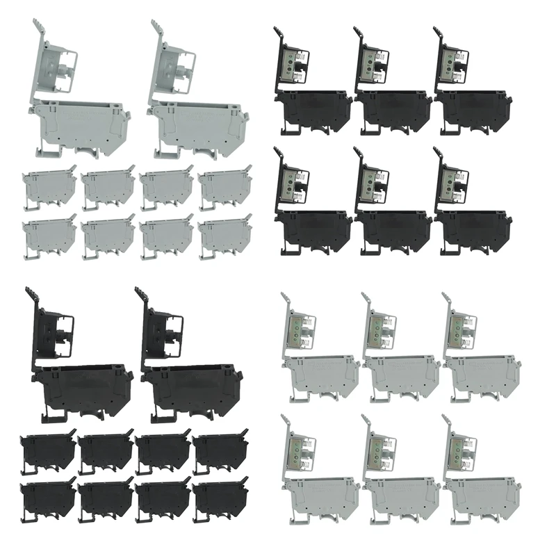 

UK5-HESI UK5RD With LED DIN Rail Fuse Terminal Base Disconnect Terminal Block Screw Clip Durable Easy To Use