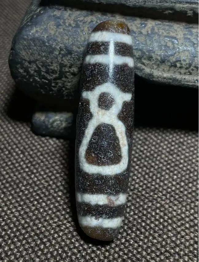 Tibetan Nepalese Himalayan Ancient agate Old Dzi Talisman Eye Beads Amulet