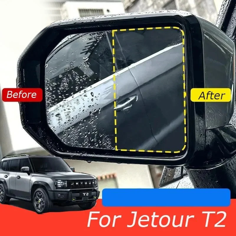 

For Chery Jetour T2 Traveller 2023 2024 Rearview Mirror Waterproof Sticker Car Assecories Stickers Exterior Accessories