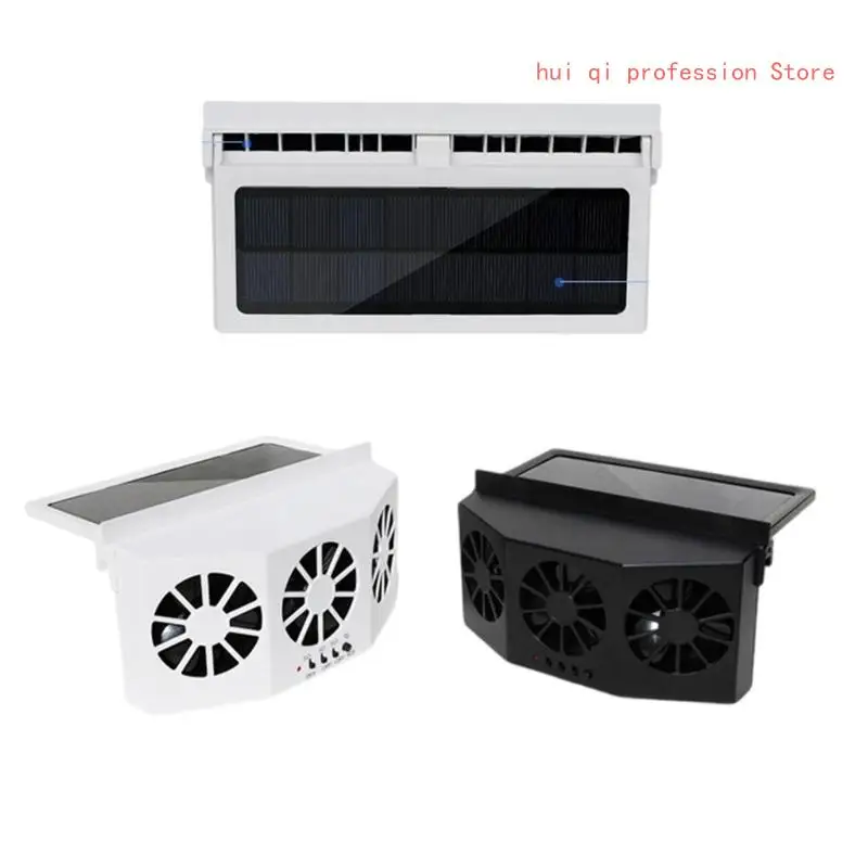 

Car Window Exhaust Fan Air Circulation Coolers Car Inside Cooling Fan Radiator USB/Solar Power Car Fan Energy Saving