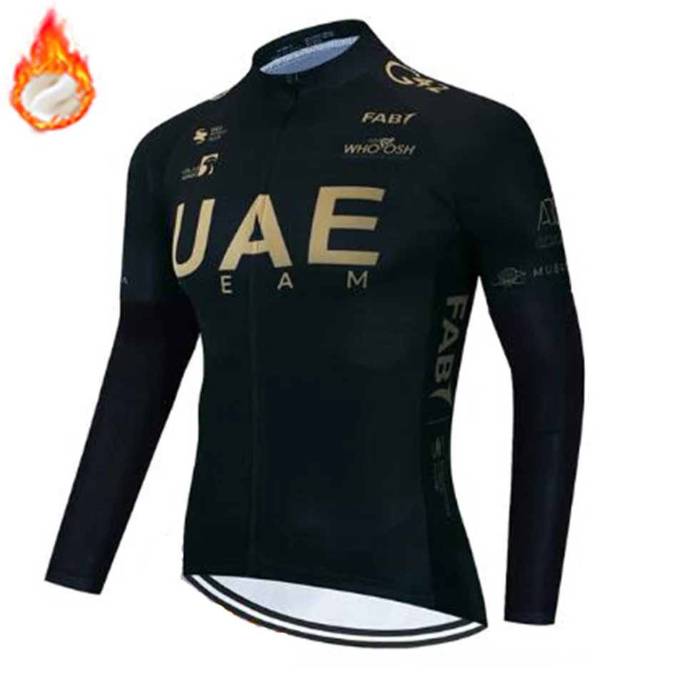 2024 Winter Thermal Fleece Cycling Jersey Top MTB Bike Outdoor Men\'s Bicycle Clothing Long Sleeve Shirt Uniform