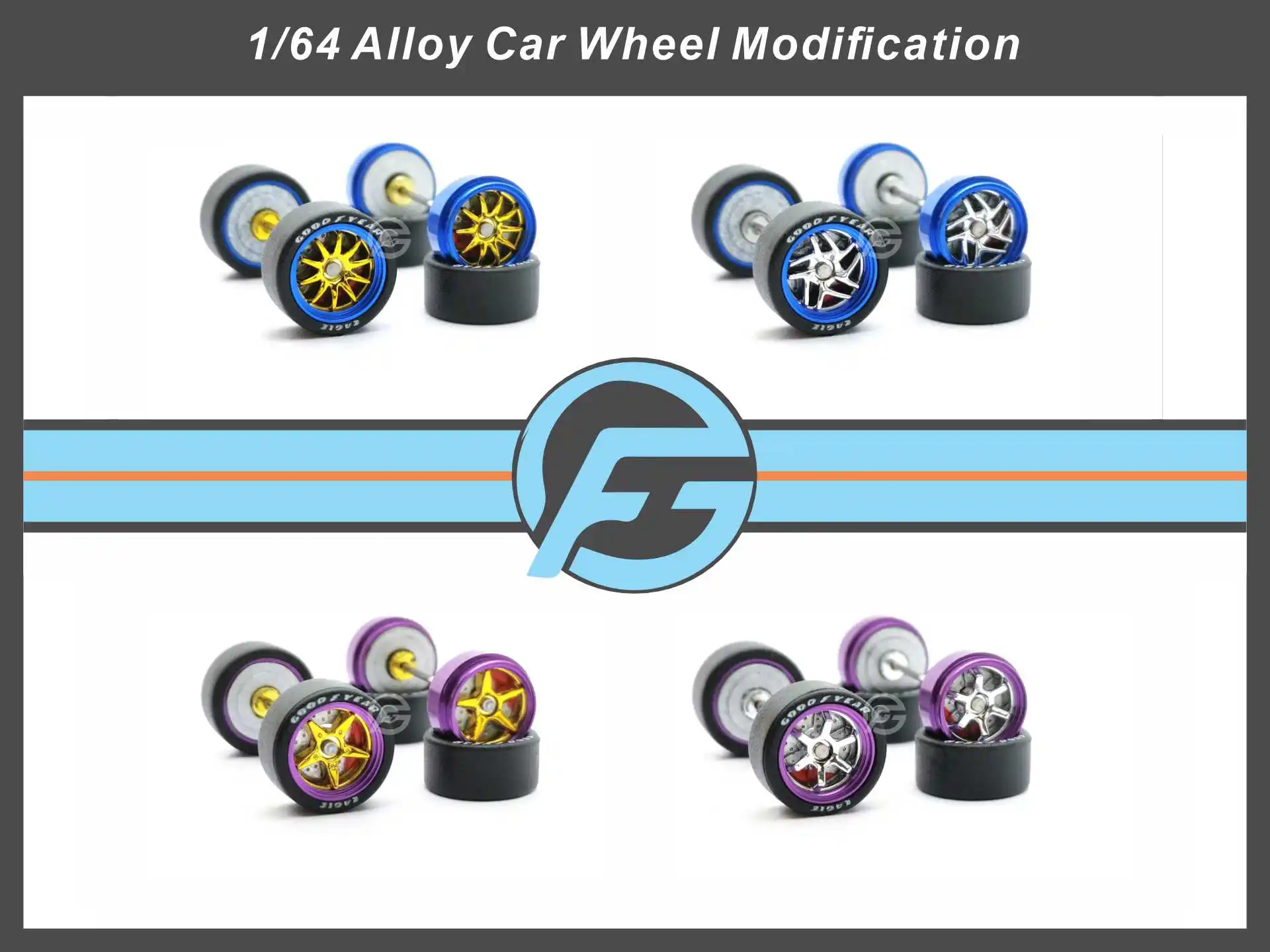 FANSGUE 1/64 1Set 11.2mm Brake Discs MD-BV Series (Non Fixed Brake Discs Will Rotate Simultaneously With the Wheels)