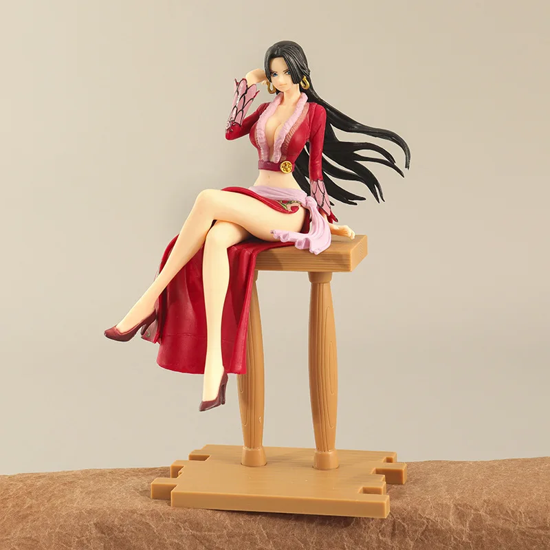 

21cm Anime One Piece Figures Sexy Boa Hancock Sitting Position Action Figure PVC Adult Collection Model Doll Toy Ornaments Gift