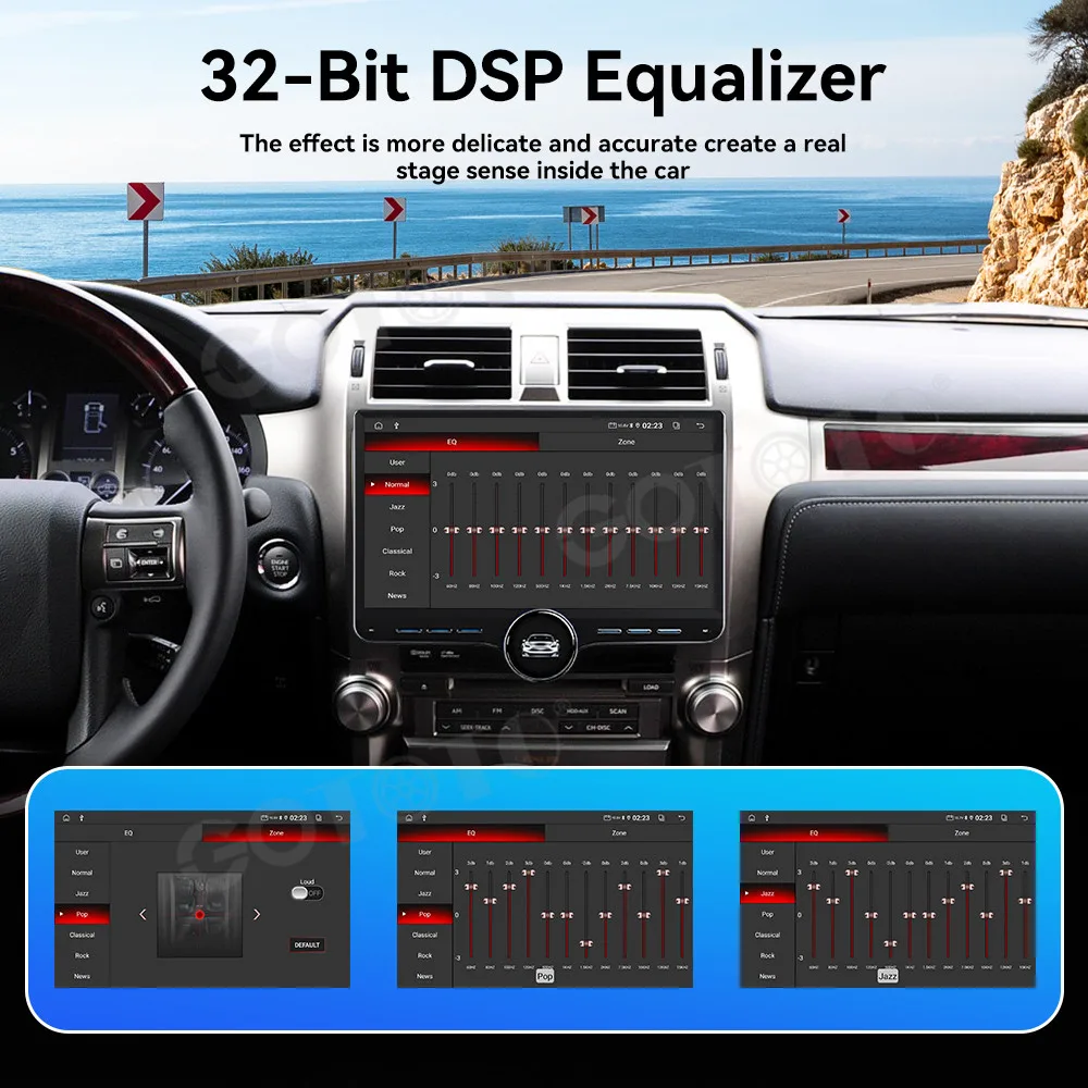 Radio Tape Recorder 11.5 Inch For Lexus GX400 GX460 2010‑2015 Car GPS Multimedia Stereo Head Unit Android 15 Car Accessories