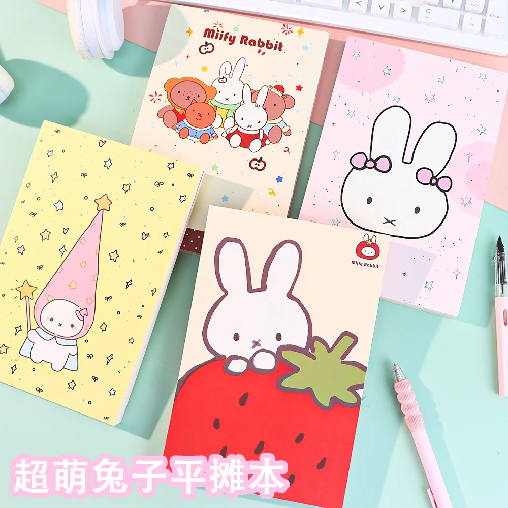 Kawaii Miffys Notizbücher und Tagebücher, neuer Anime-Kaninchen-Notizblock für Kinder, Schüler-Schulplaner, Memorandum, Bürozubehör, Geschenke