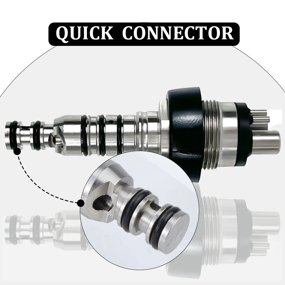 Dental 4holes Quick Coupling Coupler For KV Type High Speed Air Turbine Handpiece Dentistry Accessory tools