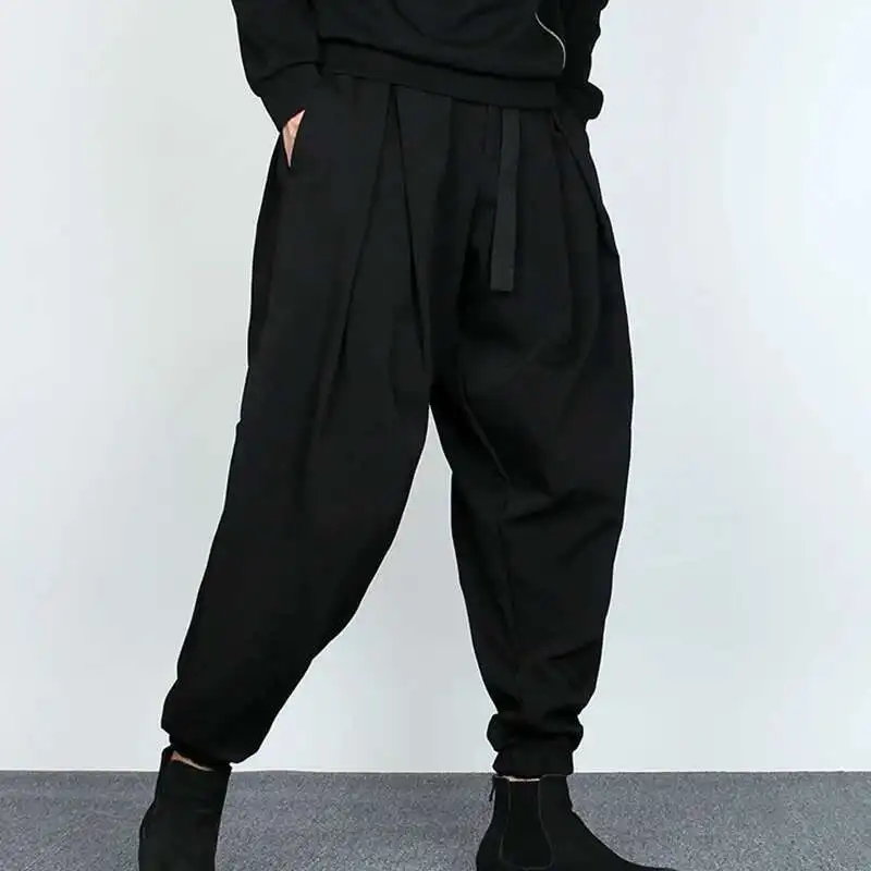 Large-Size Fashion Department Loose-Fitting Trend Japanese Vertical Feeg Brand Dark Bloomers Male Hairdresser Bound Feet Haru