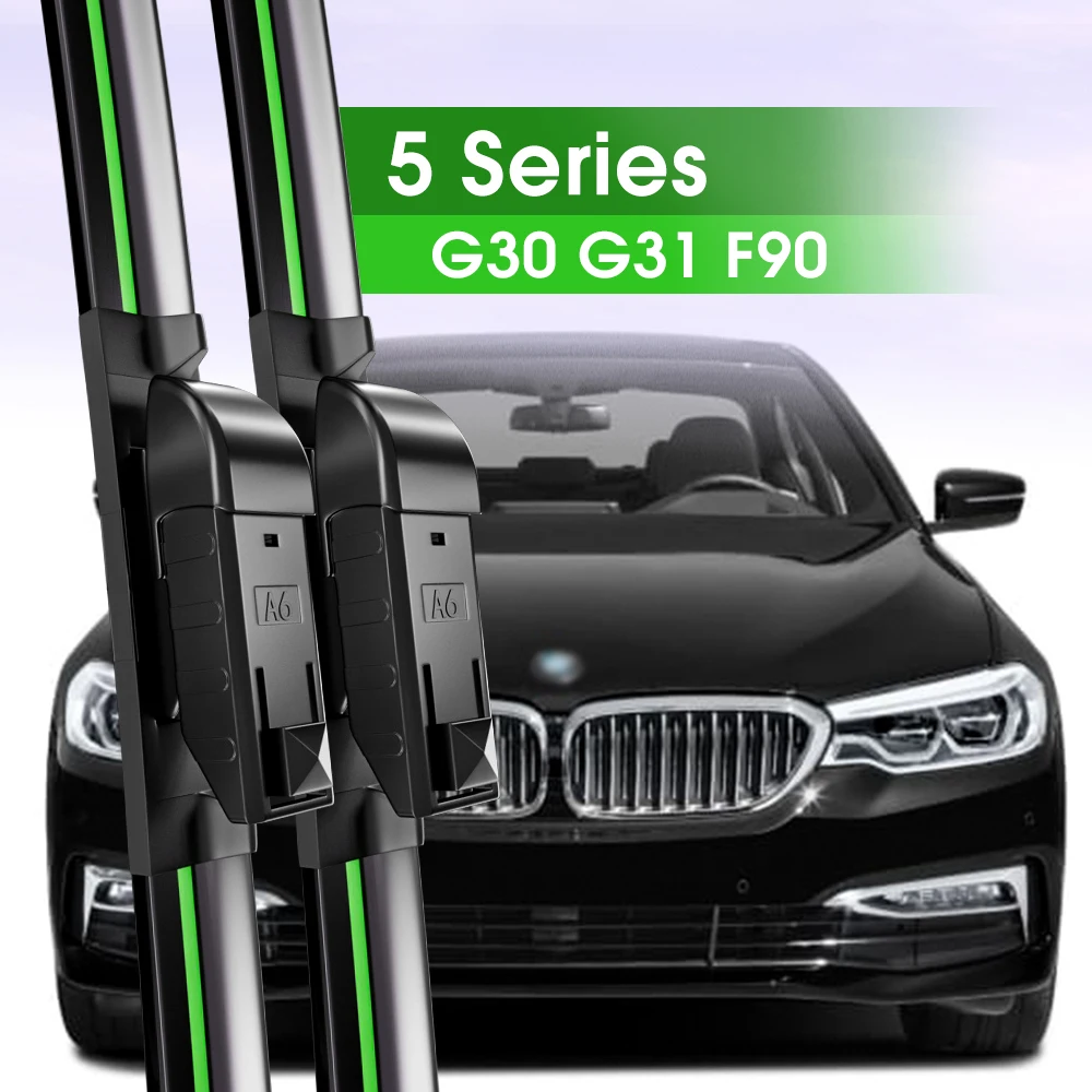 2pcs Front Windshield Wiper Blades For BMW 5 Series G30 G31 F90 2016-2023 2017 2018 2019 2021 2022 Windscreen Window Accessories