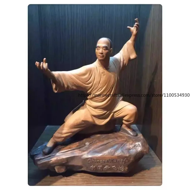 

Doll Ceramics Chinese Kung Fu Foyer Home Furnishing Store Decoration Ornament Gifts Martial Arts Character Huang Feihong