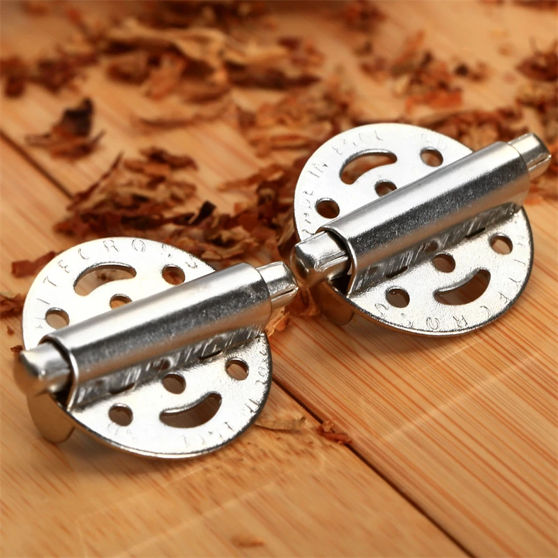 2pcs Stainless Steel Cigar Pipe Tobacco Lid Outdoor Smoking Wind Cap Cover Spring Loaded Metal Adjustable Size for 15-20mm Pipes
