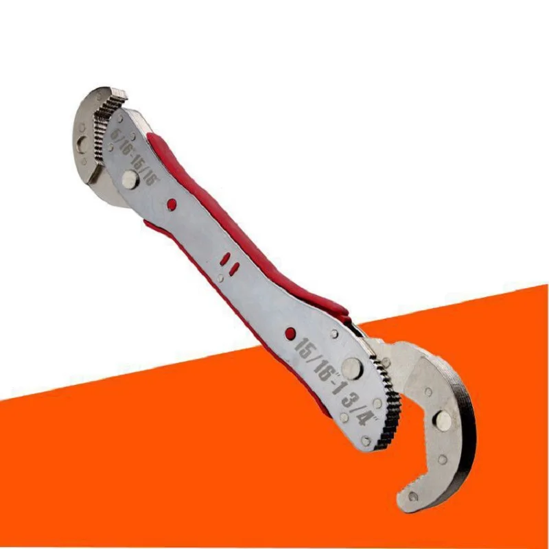 

1 шт., ручной инструмент для ремонта регулируемого ключа, 9-45 мм, динамометрическая трещотка, универсальный ключ, волшебный гаечный ключ, набор ключей для домашнего ремонта автомобиля