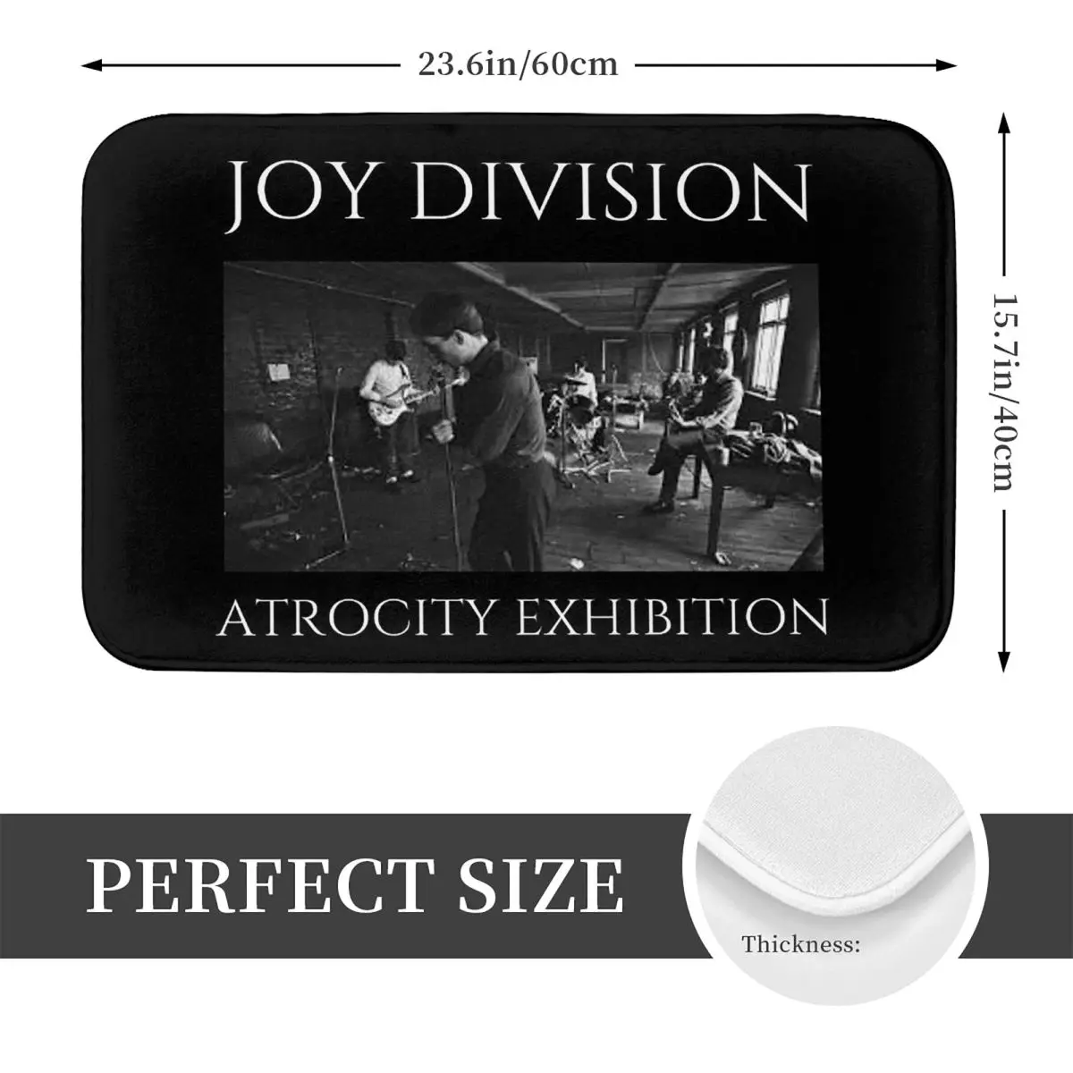 Joy Division Anti-slip Doormat Floor Mat Sand Scraping Carpet Rug for Kitchen Entrance Home Bedroom Footpad Mats