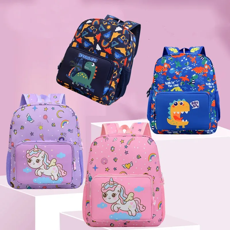 Children's Schoolbag Kindergarten Lightweight Waterproof Boy Girl Backpack Cute Cartoon Trend Double Shoulder Backpack