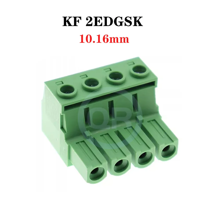 (10 pcs) KF 2EDGSK 10.16mm High Current PCB Plug-in Terminal Block 15EDGSK 10.16 Plug 2~6Pin
