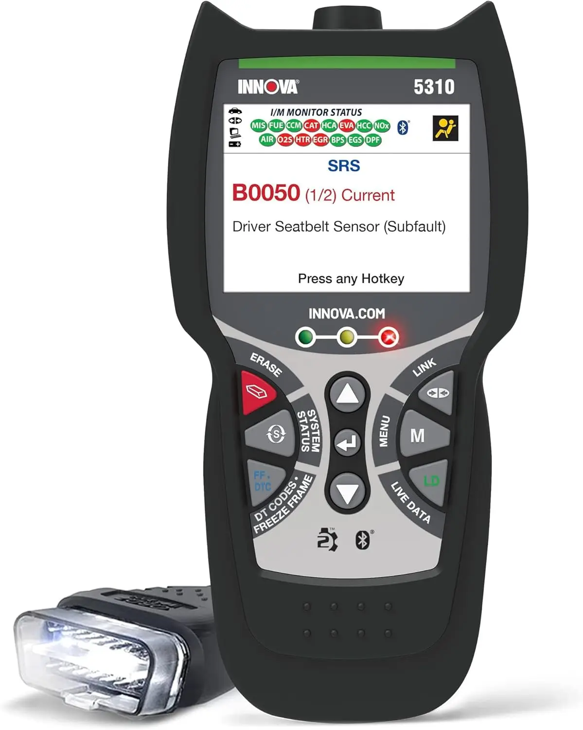 

OBD-II автомобильный диагностический сканер для моделей 1996-2023, прямые данные, ABS, подушка безопасности SRS, инструмент для сброса масляного света, авторемонт