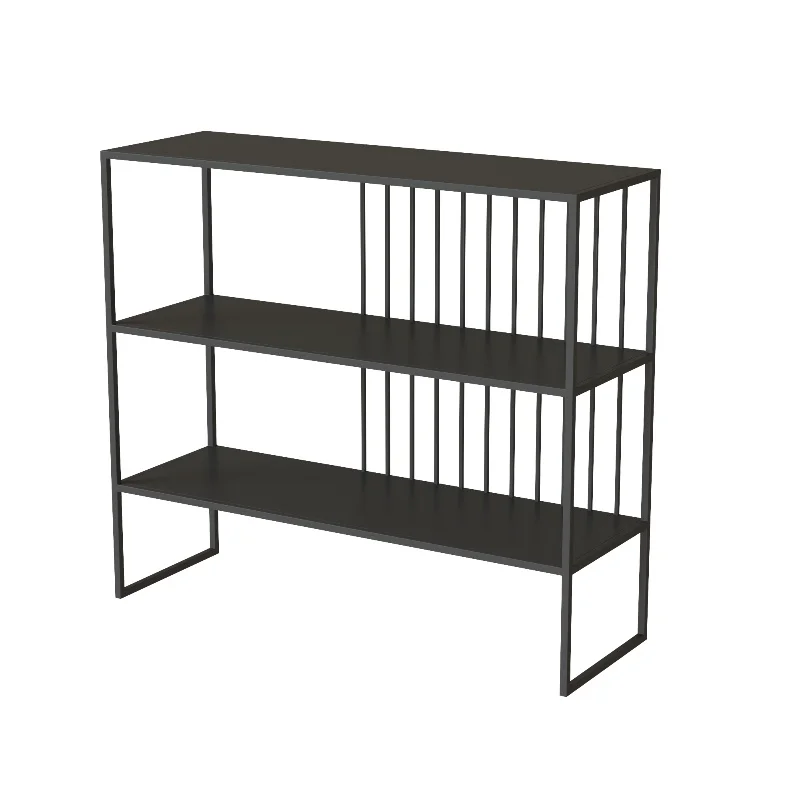 

Simple wrought iron wall bookshelf narrow porch floor metal shelf living room creative storage rack