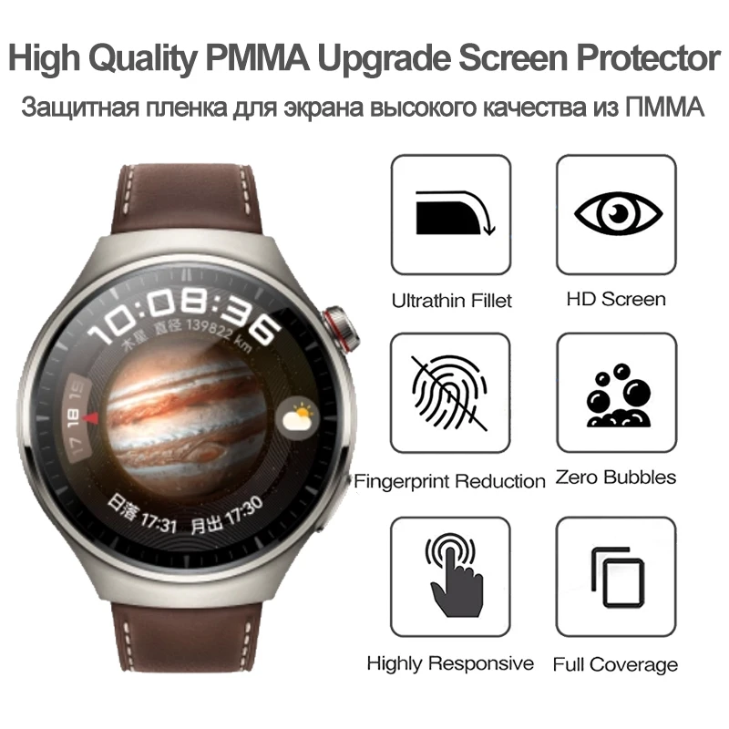 Screen Protector for Huawei Watch 4 Pro No Glass 3D Curved Protective Cover Soft For HUAWEI Watch4 Accessories Protection film