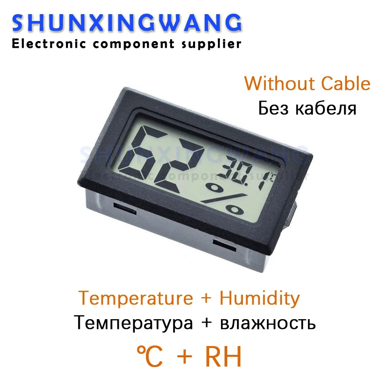 Mini LCD termometro digitale igrometro temperatura interna conveniente sensore di temperatura misuratore di umidità misuratore strumenti cavo