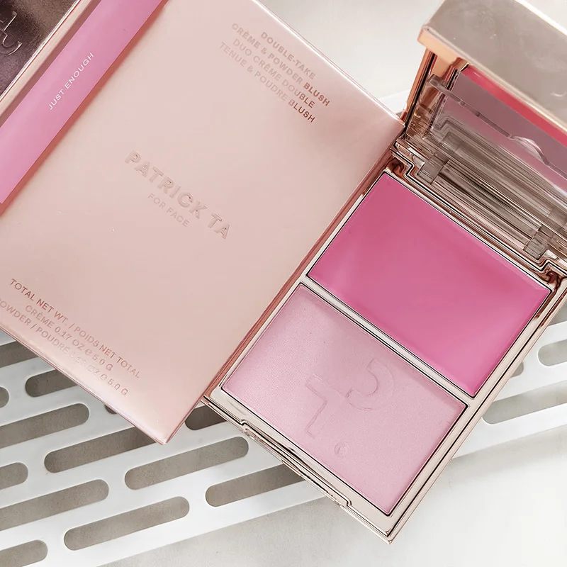 Hot Patrick Major Headlines Double Take Creme & Powder Blush Duo Lasting Face Makeup Natural Facial Coverage Powder TA Blusher image 3