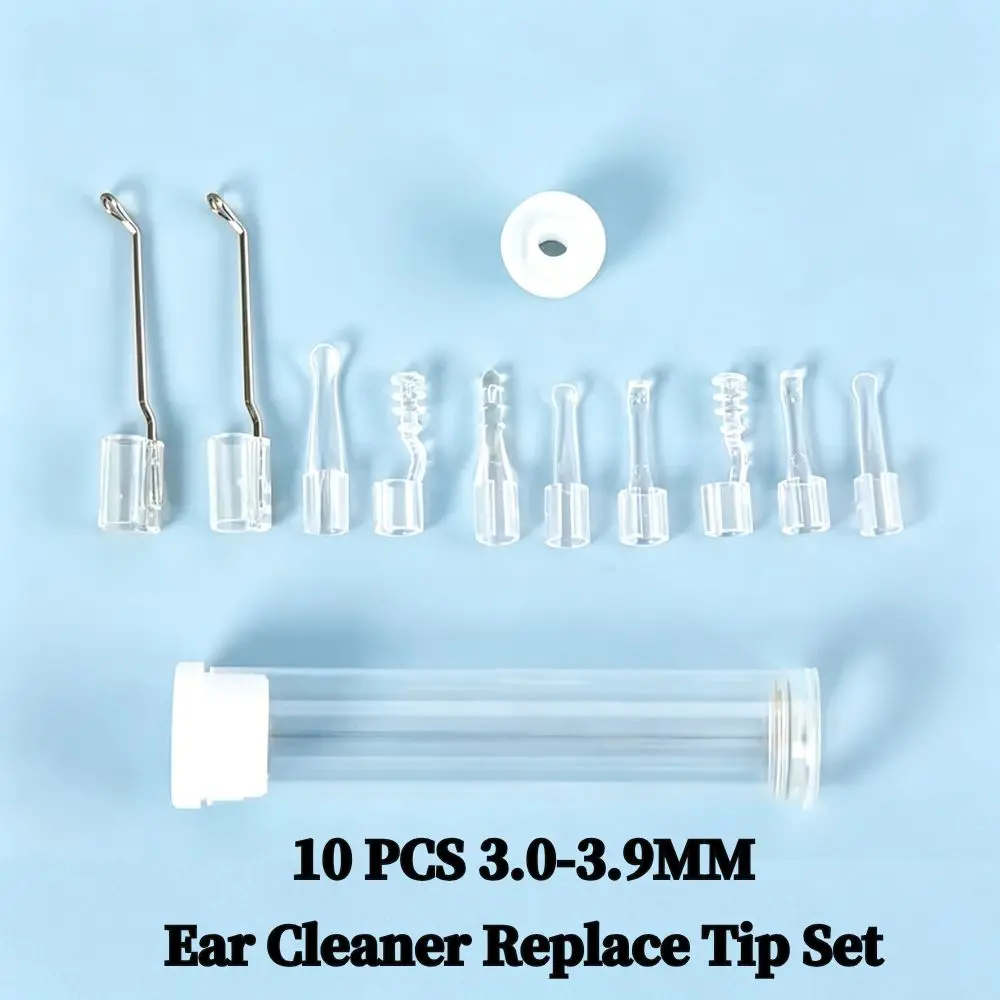 3.0-3.9 Mm Universal Outer Diameter Ear Cleaner Replacement Tips Ear Cleaner Replacement Tips Ear Spoon for Adults and Children
