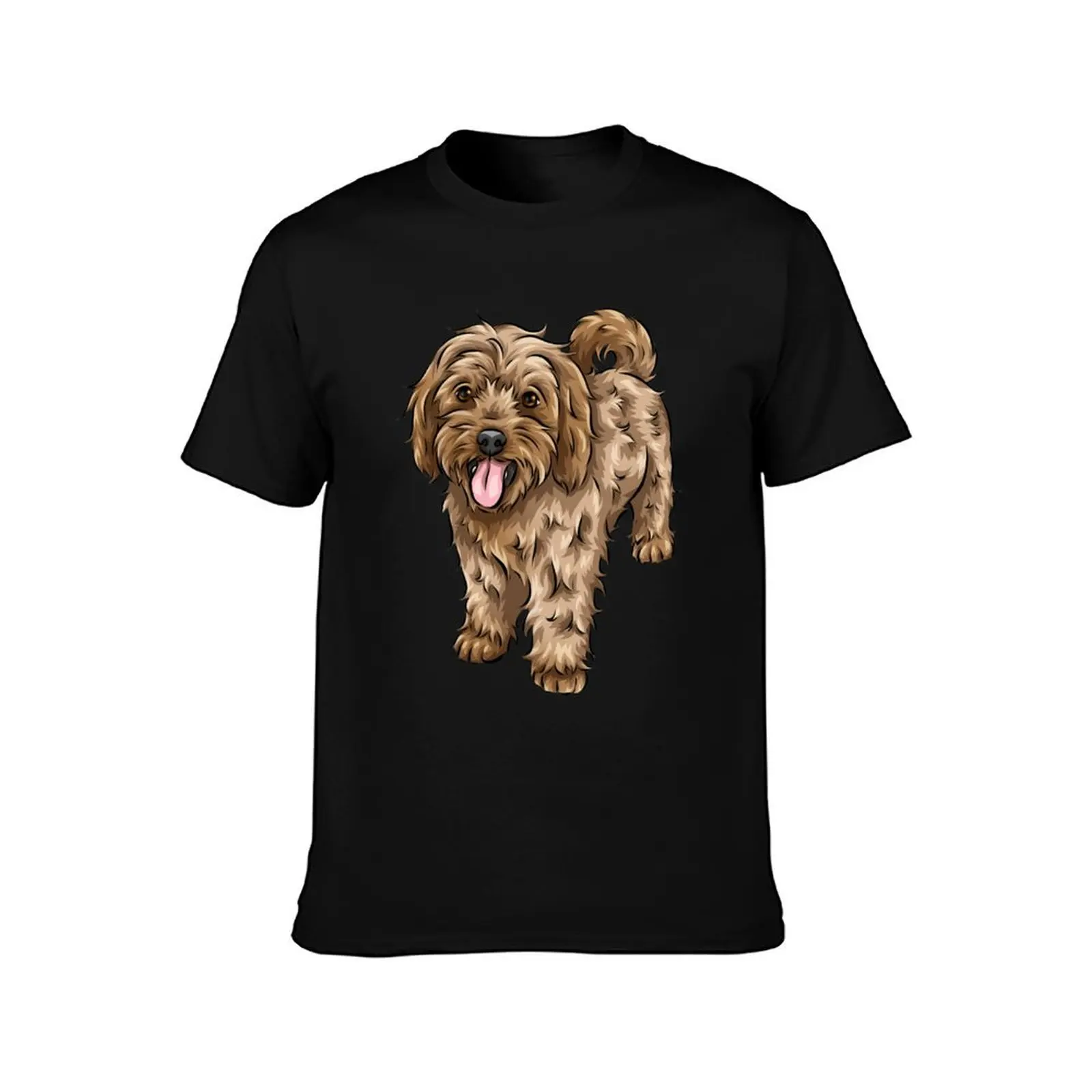 Cute Cavapoo Cute Dog Art T-Shirt Casual Loose Fit Short Sleeve T-Shirt