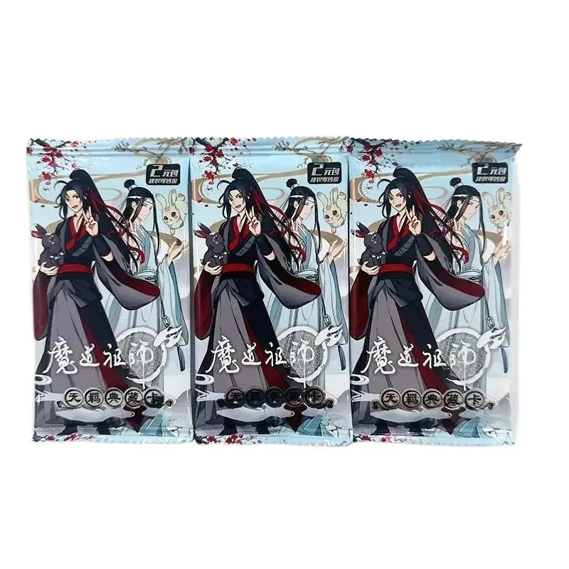 Cartão lomo laser chinês manhwa grandmaster do cultivo demoníaco wei wuxian, lan wangji personagens ssp ssr cartões de coleção