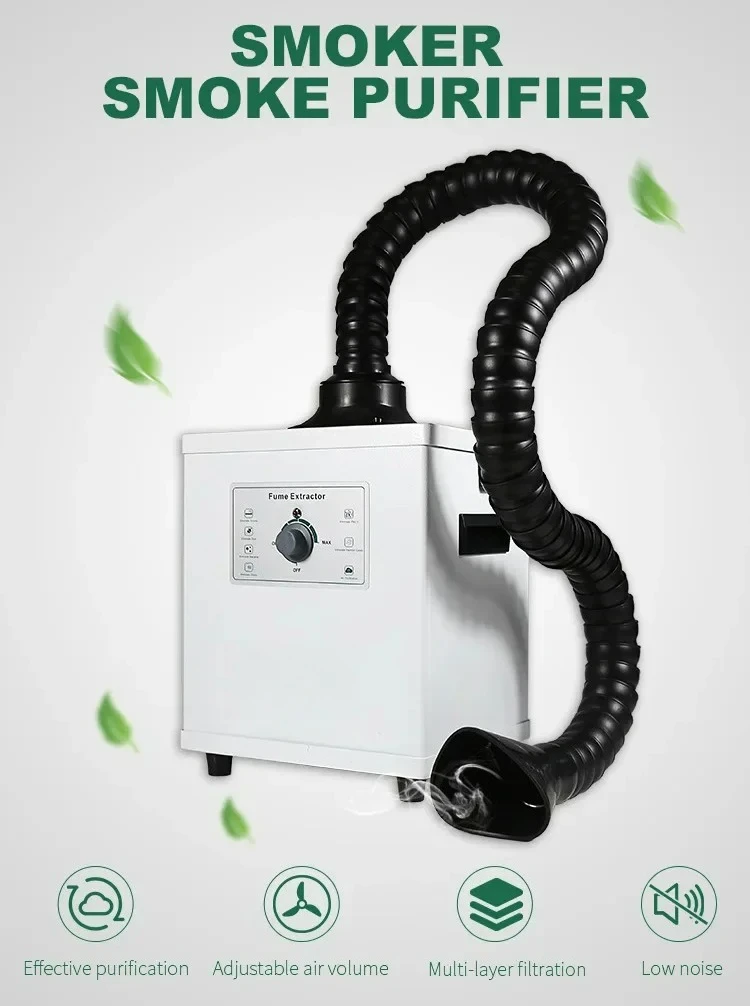 BST-495 150W Fume Extractor Soldering Smoke Purifier Hepa Air Smoke Dust Purifier for Industrial and Home