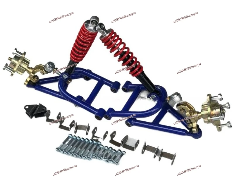 

Modified accessories Self-made four-wheeler front axle suspension, rocker arm claw flange shock absorption