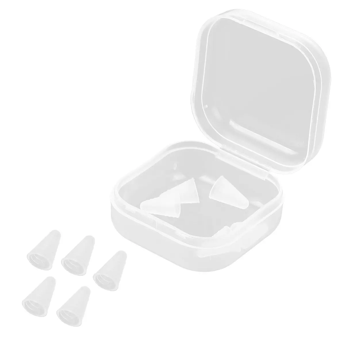 8Pcs Stylus Protective Cover Anti-Slip Silicone Case Pencil Nib Protector for Pencil 1 2 Increases Friction