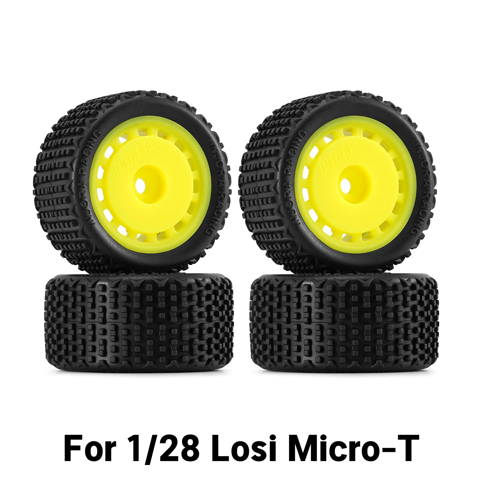 INJORA Moyeux Arrière Aluminium Pour Losi Micro-B 1/24 Et Micro-T 1/28 - Pièce LOS-05BK
