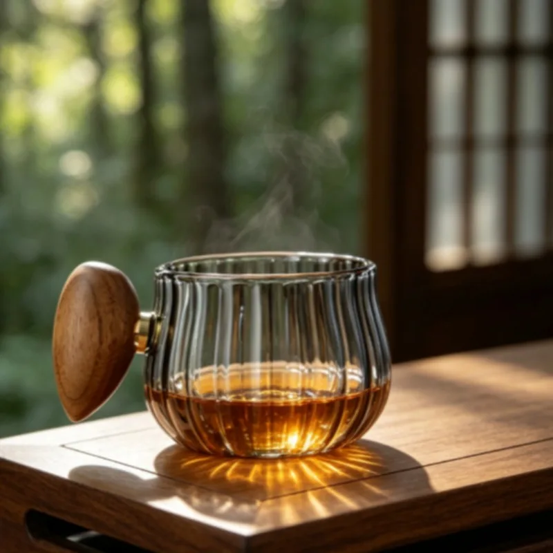 2pcs Glass Cup Home High Temperature Resistant Cup Handmade Creative Office with Coffee Cup tea ware Tea Set