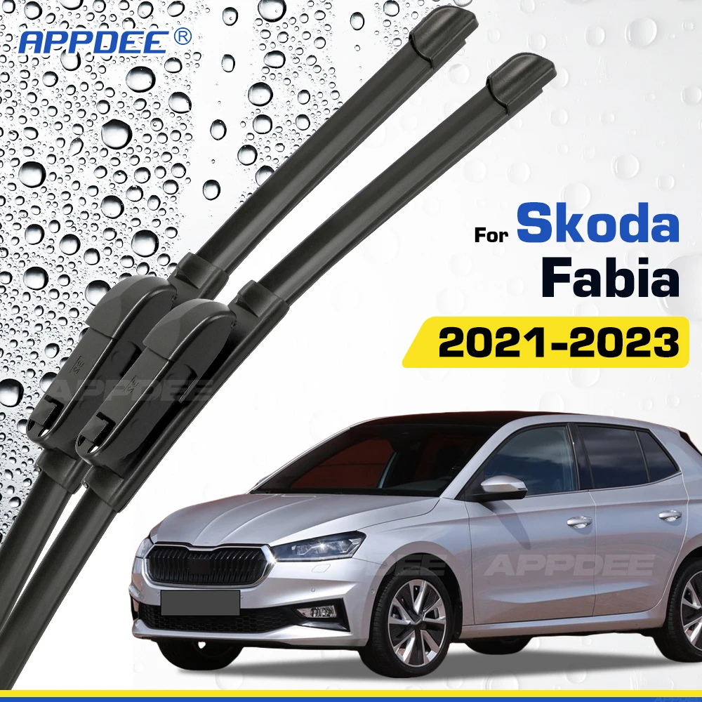 

Для Skoda Fabia PJ MK4 2021-2023 силиконовые и резиновые щетки стеклоочистителя передние щетки стеклоочистителя лобовое стекло щетки