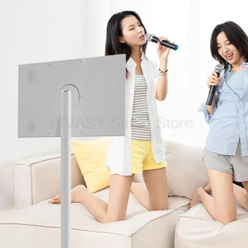 21,5 24-inch touchscreen Smart TV-monitor Mobiele standaard Batterij voor fitness Thuiskantoor Draadloos Casting Audio met vloerstandaard