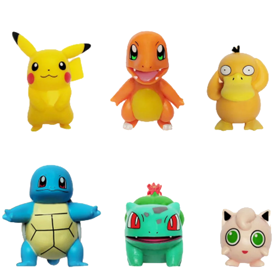 Popular Anime Pokémon Pikachu 2-24PCS Plush Toy Blind Box PVC Model Mysterious Doll Model Birthday Gift