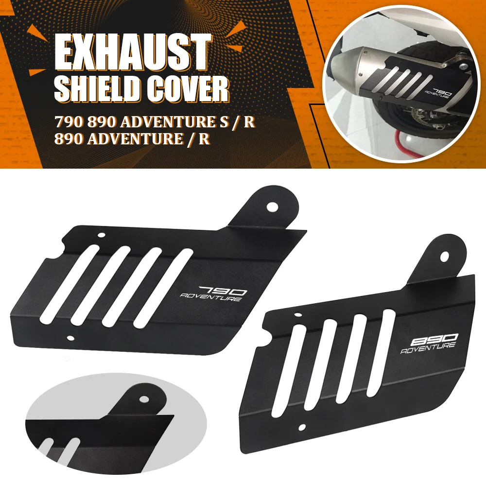 

FOR 790 Adventure S 2023 790Adventure R 2019-2022 Exhaust Shield Cover Heat Protection Exhaust Pipe Crash Protector Motorcycle